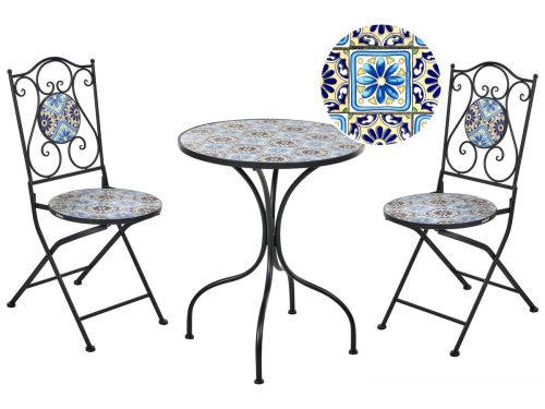 BELIANI AGGIUS - Bistroset - Zwart - IJzer