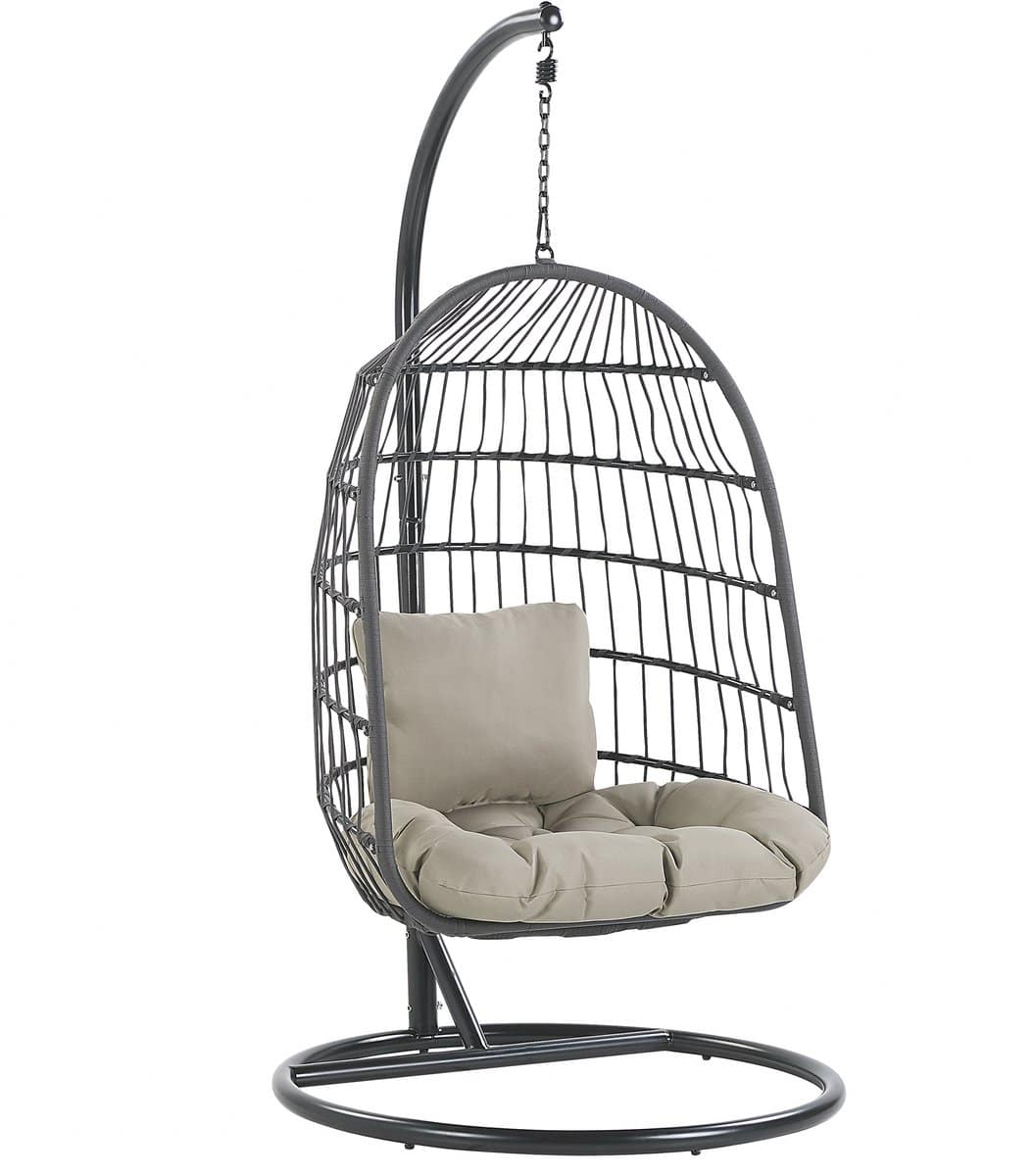 BELIANI ALLERA – Hangstoel – Taupe – Polyester