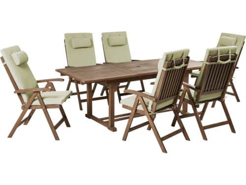 BELIANI AMANTEA PREMIUM - Tuinset voor 6 - Groen