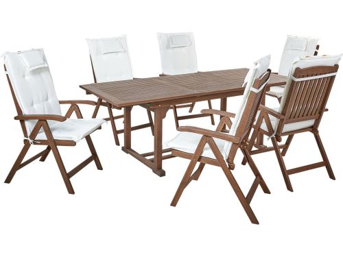 BELIANI AMANTEA - Tuinset voor 6 - Gebroken wit