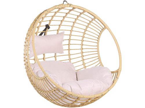 BELIANI ASPIO - Hangstoel - Natuurlijk - PE rotan