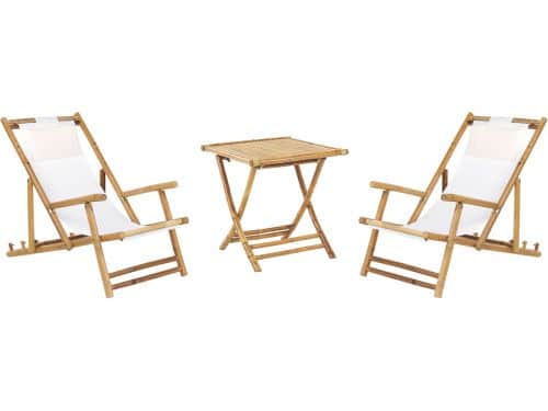 BELIANI ATRANI/SPELLO - Bistroset voor 2 - Gebroken wit