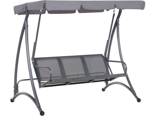 BELIANI BOGART - Schommelbank - Donkergrijs - Polyester