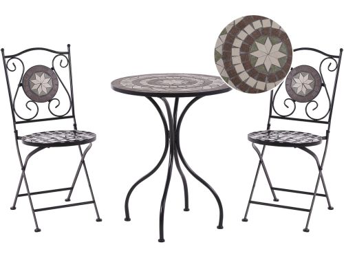 BELIANI CARIATI - Bistroset voor 2 - Zwart - IJzer
