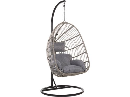 BELIANI CASOLI - Hangstoel - Grijs - 97 cm