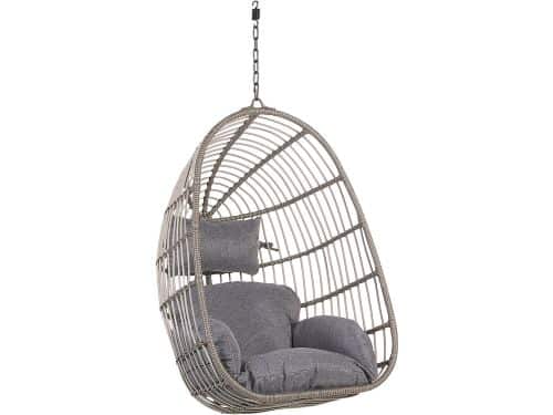 BELIANI CASOLI - Hangstoel - Grijs - PE rotan