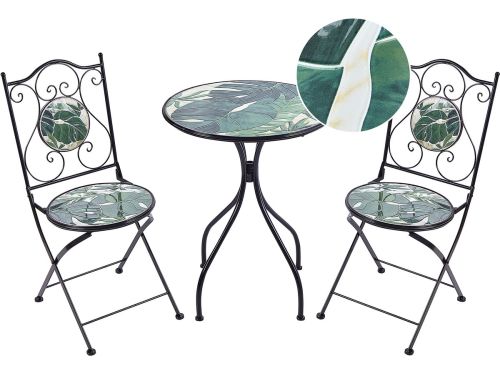 BELIANI COZZANA - Balkonset - Zwart - Metaal