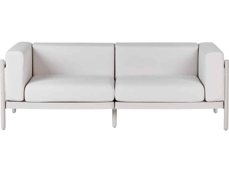 BELIANI FERRETTI - Tuinbank 2-zits - Lichtbeige - Synthetisch