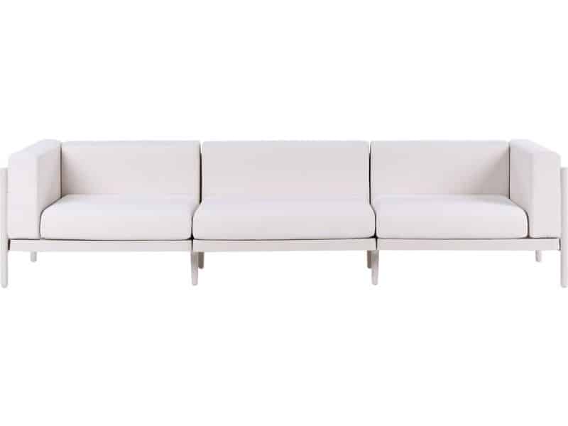 BELIANI FERRETTI - Tuinbank 3-zits - Lichtbeige - Synthetisch