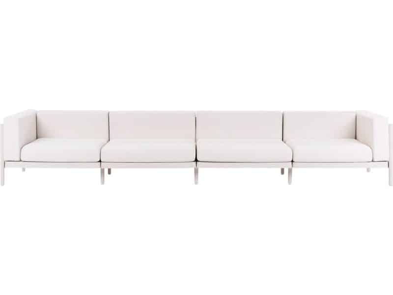 BELIANI FERRETTI - Tuinbank 4-zits - Lichtbeige - Synthetisch