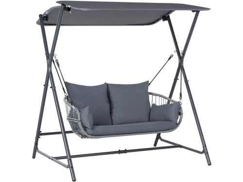BELIANI FIASTRA - Schommelbank - Donkergrijs - Staal