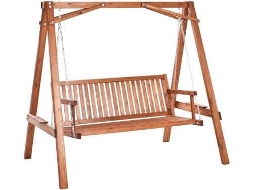 BELIANI FICARELLA - Schommelbank - Bruin - Larikshout