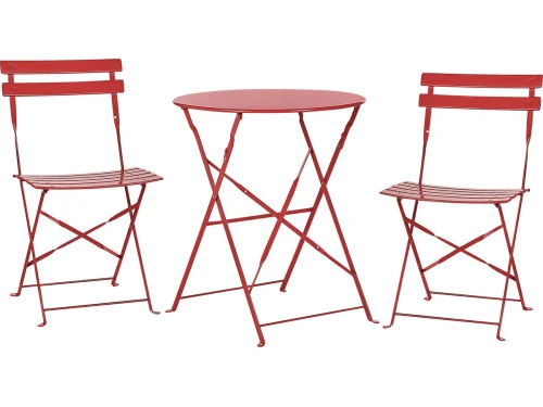 BELIANI FIORI - Bistroset voor 2 - Rood - Staal