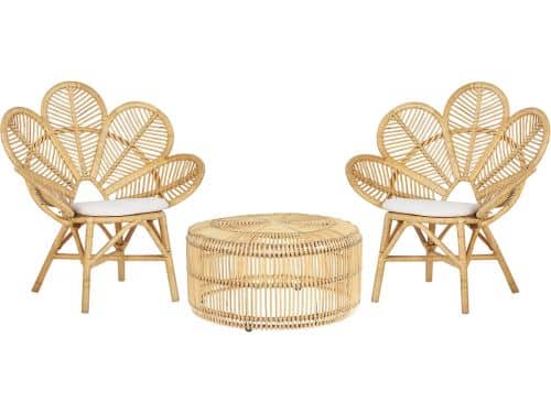 BELIANI FLORENTINE / LIMNI - Bistroset voor 2 - Lichtbeige