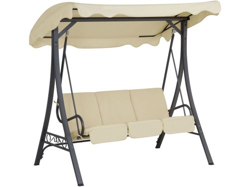 BELIANI GARBO - Schommelbank - Beige - Polyester