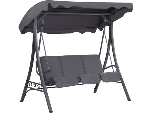 BELIANI GARBO - Schommelbank - Donkergrijs - Polyester