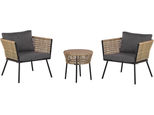 BELIANI GARGANO - Bistroset voor 2 - Lichtbruin - PE