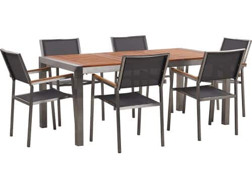 BELIANI GROSSETO - Tuinset voor 6 - Lichte houtkleur