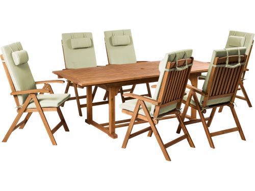 BELIANI JAVA PREMIUM - Tuinset voor 6 - Groen