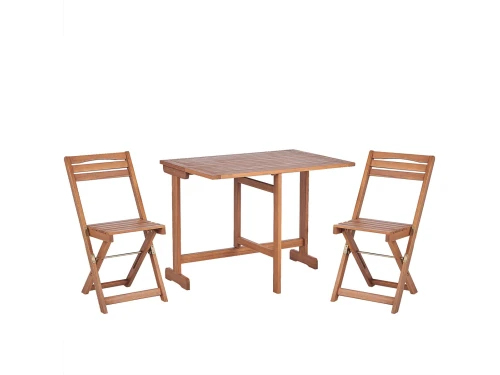 BELIANI LENOLA - Bistroset voor 2 - Lichte houtkleur
