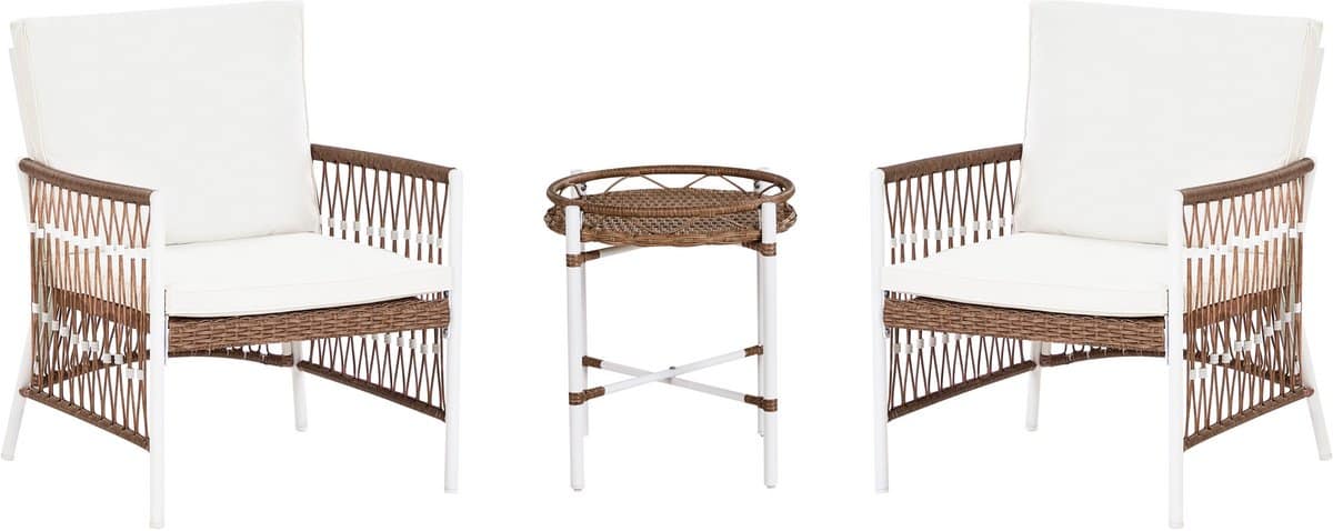 beliani levico balkonset wit aluminium