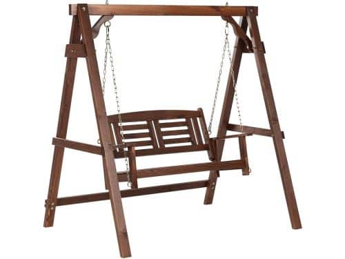 BELIANI NERITO - Schommelbank - Donkerbruin - Vurenhout