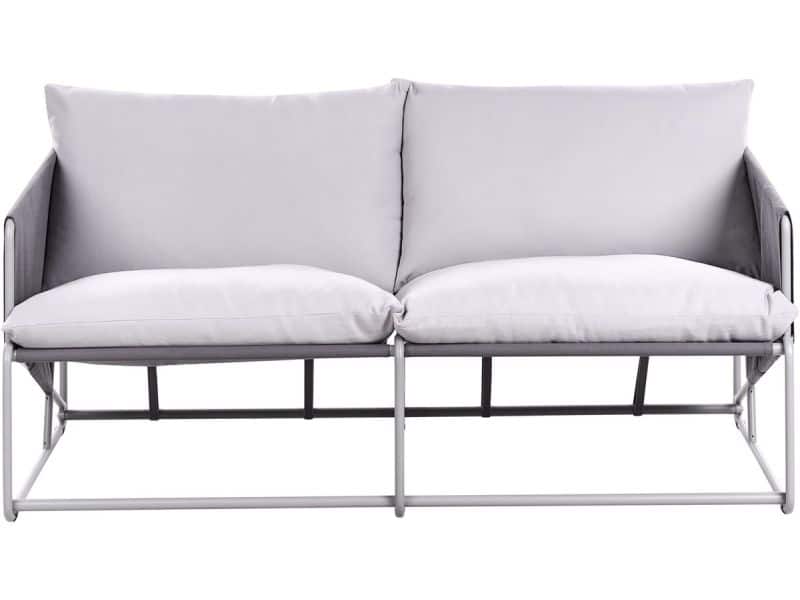 BELIANI PONTE - Tweezitsbank - Grijs - Staal