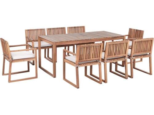 BELIANI SASSARI PREMIUM - Tuinset voor 8 - Lichtbruin/Taupe