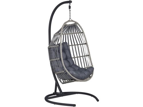 BELIANI SESIA - Hangstoel - Donkergrijs - Polyester