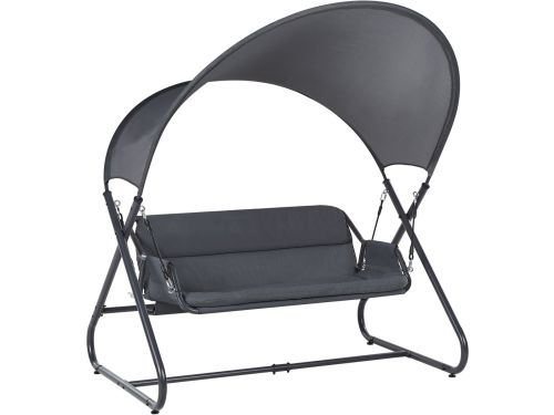 BELIANI SOLAGNA - Schommelbank 3-zits - Donkergrijs - Staal