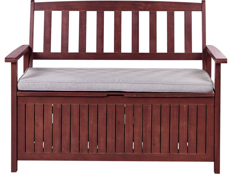 BELIANI SOVANA - Tuinbank - Mahonie/Grijs - Acaciahout