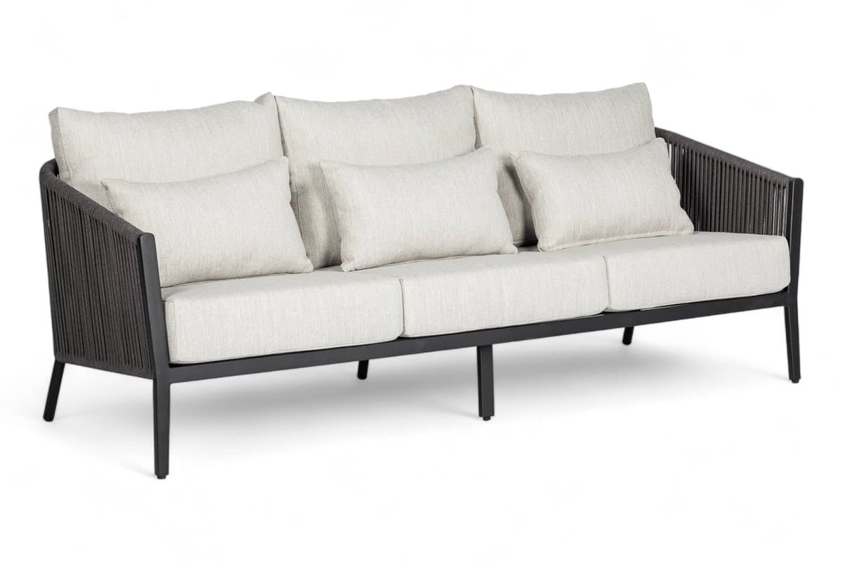 belito ouddorp aluminium rope loungebank 219 cm all weather