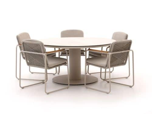 Bellagio Sordio/La Fonte ø 150cm dining tuinset 6-delig stapelbaar - Laagste prijsgarantie!