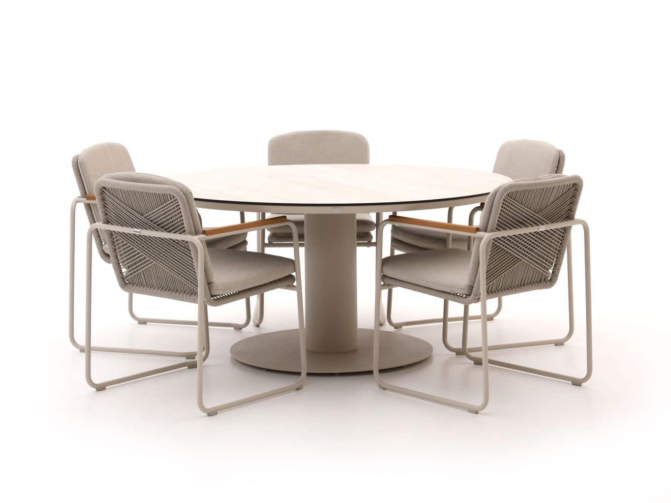 bellagio sordio/la fonte ø 150cm dining tuinset 6 delig stapelbaar laagste prijsgarantie!