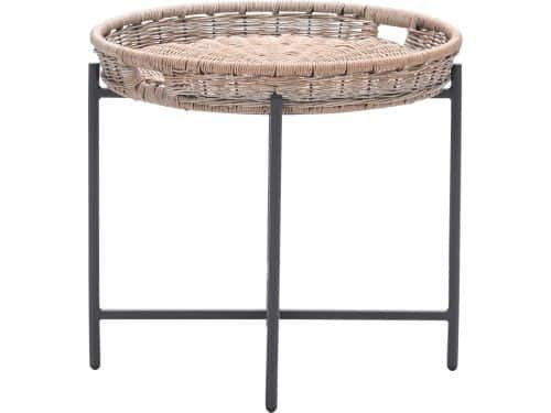 Benidorm bijzettafel - diameter 60xH50 cm - carbon black