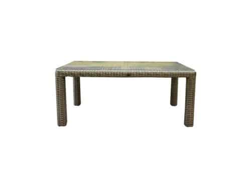 Bergamo dining tuintafel 240x100xH78 cm wit grijs