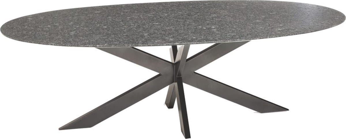 berlijn dining tuintafel 220x120xh74 cm bladdikte 2cm graniet black diamand