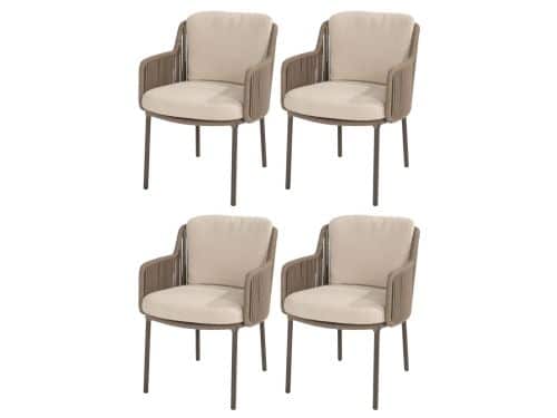 Bernini dining tuinstoel terre 4 Seasons Outdoor set van 4