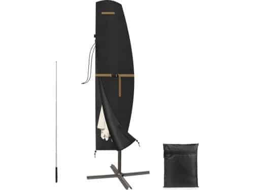 Beschermhoes voor parasol, 3 m, zweefparasol, parasolafdekking, weerbestendig