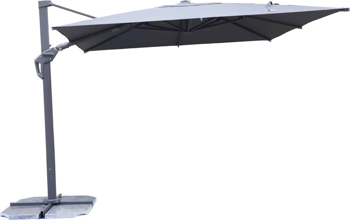 bestgarden zweefparasol king roma tuinmeubelen 3×3 m antraciet