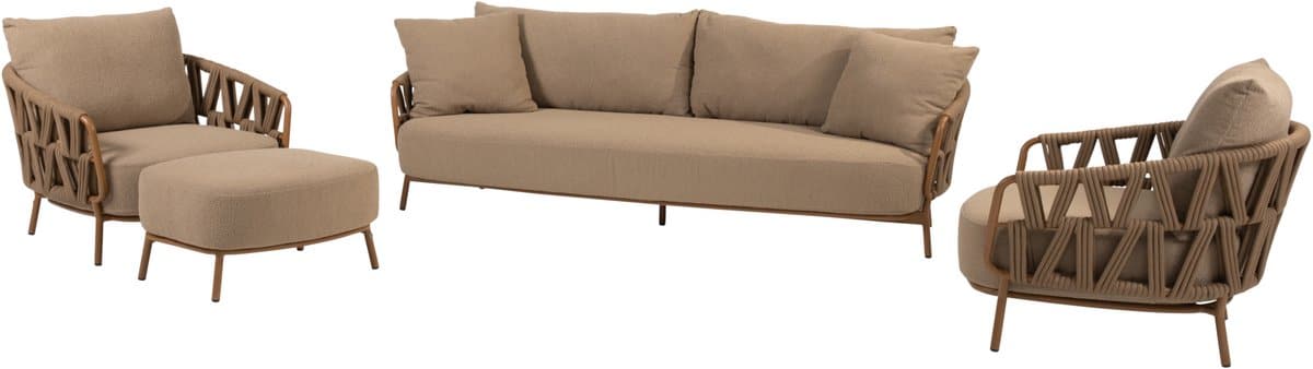 biarritz stoel bank loungeset 4 delig amber 4 seasons outdoor