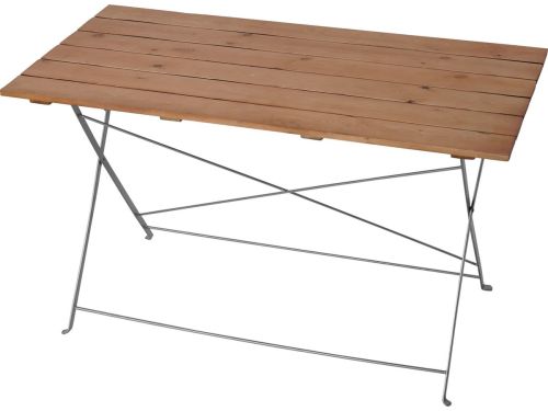Bier tuintafel Berlijn, klaptafel tuintafel, acacia gelakt 120x60x75cm ~ natuur