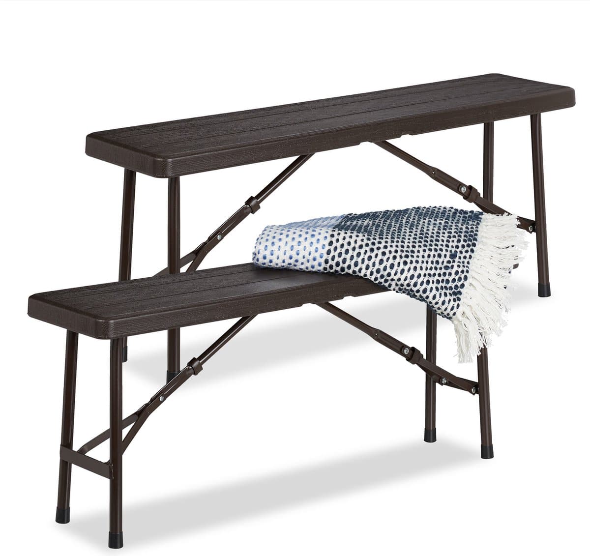 bierbank set van 2 inklapbaar 100 cm