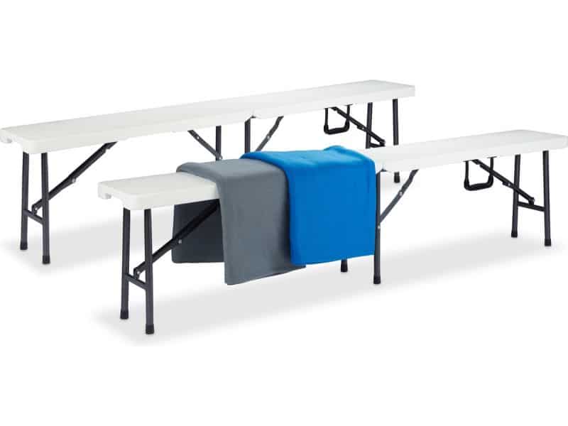 bierbank - set van 2 - inklapbaar -180 cm