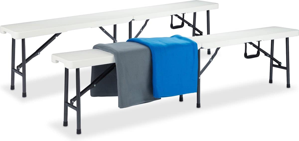 bierbank set van 2 inklapbaar 180 cm