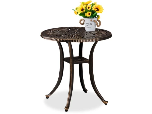 bijzettafel buiten - ร 53 cm - weerbestendig - gegoten