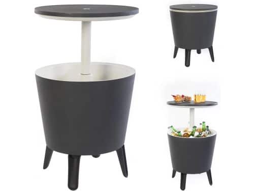 Bijzettafel en drinkkoeler 3-in-1 - Perfect voor tuin en balkon
