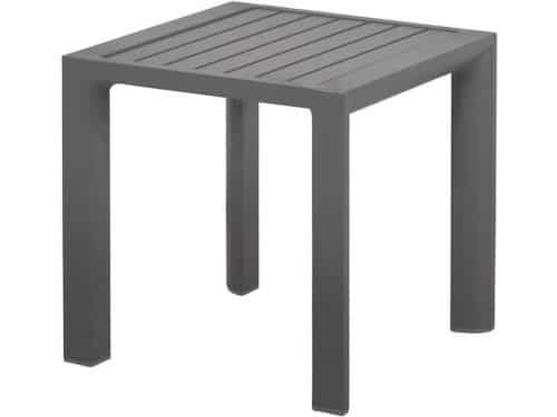 Bijzettafel van aluminium, modern design, 45 x 45 cm