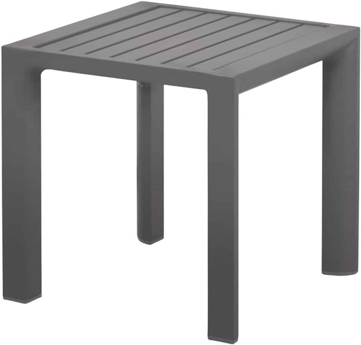 bijzettafel van aluminium, modern design, 45 x 45 cm