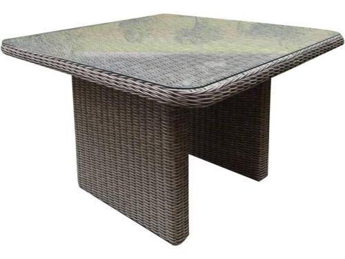 Bilbao lounge-diningtafel 110x110xH70 cm grijs